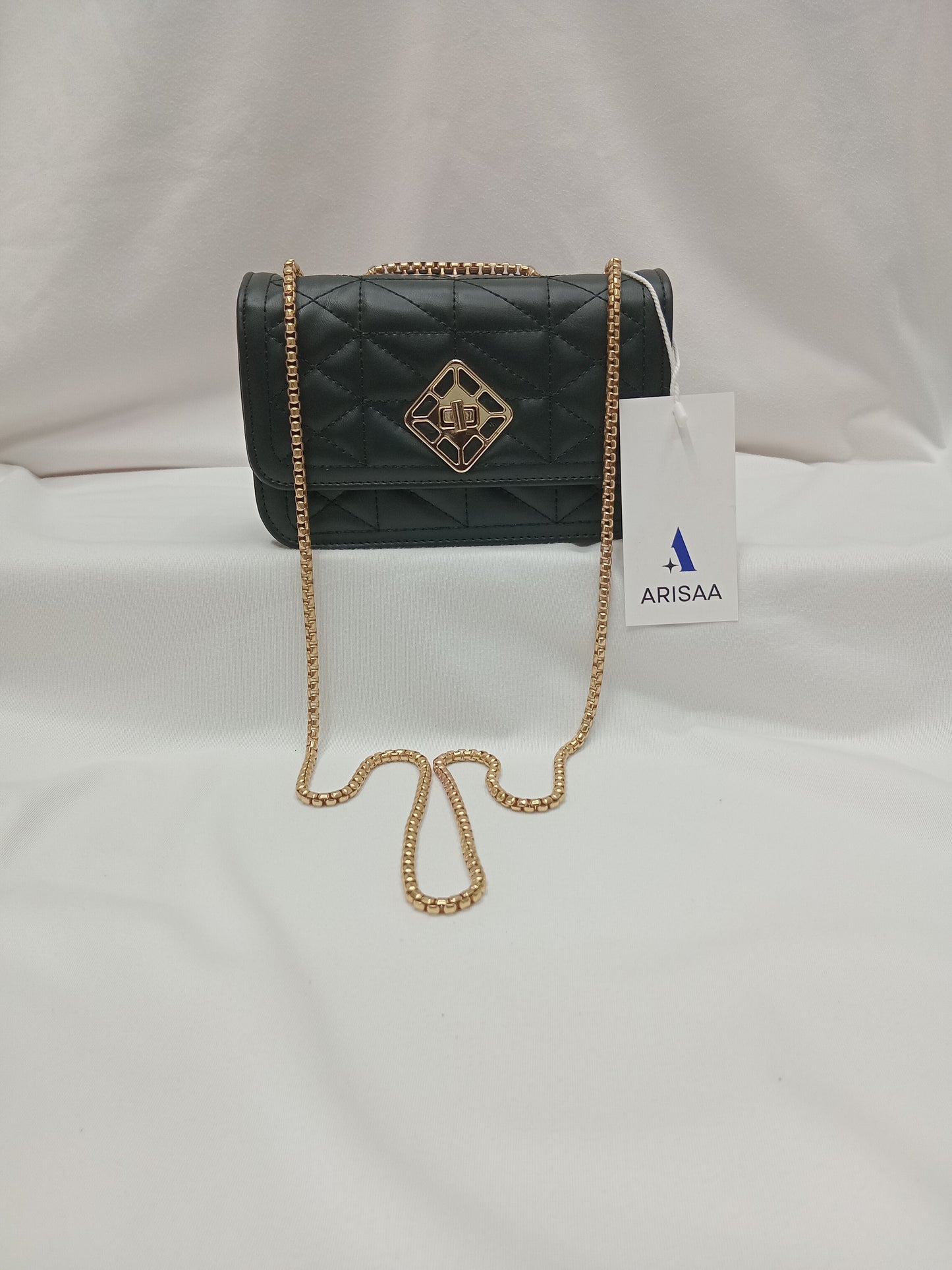 Stylish black colour hand purse