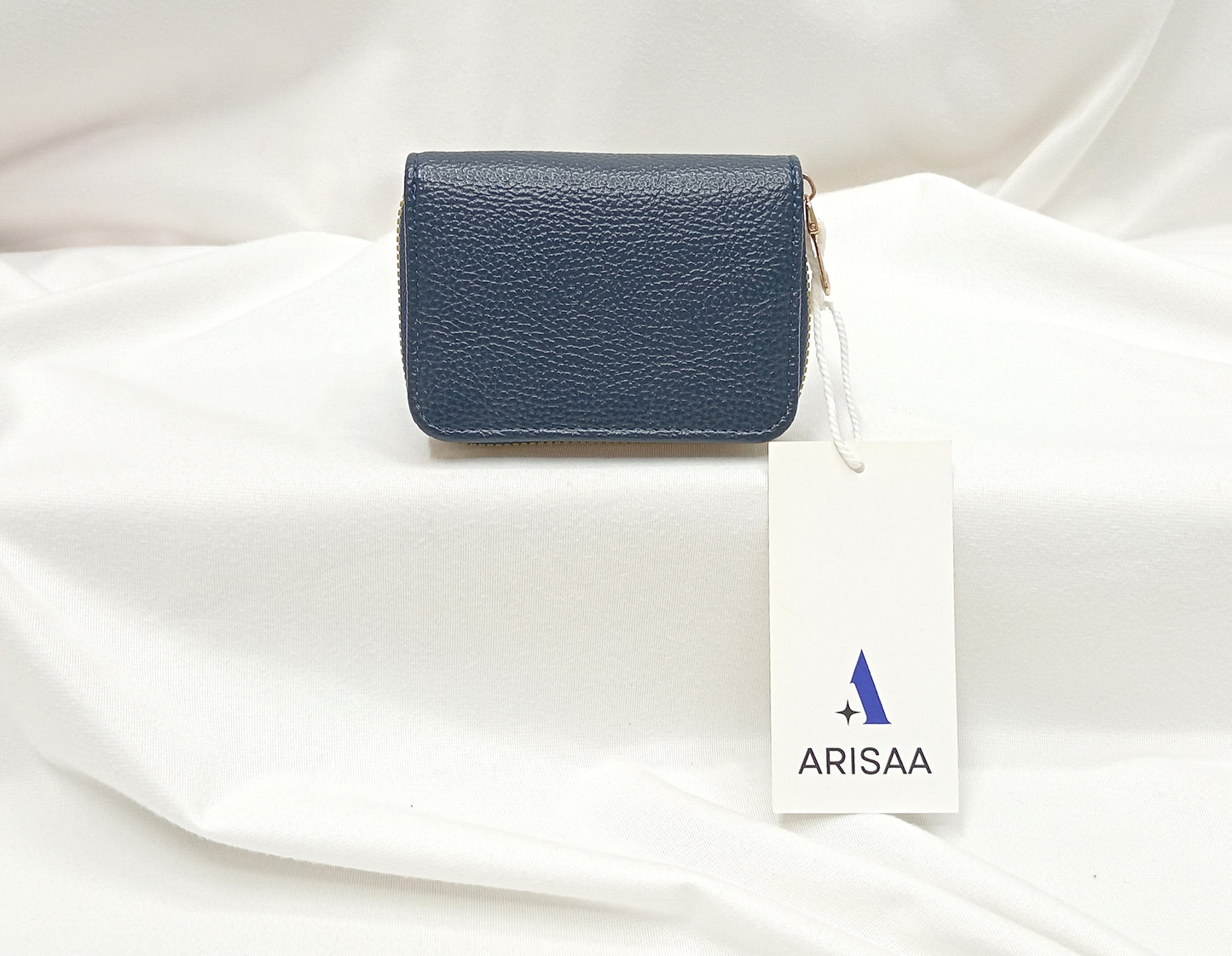 Small blue designer wallet