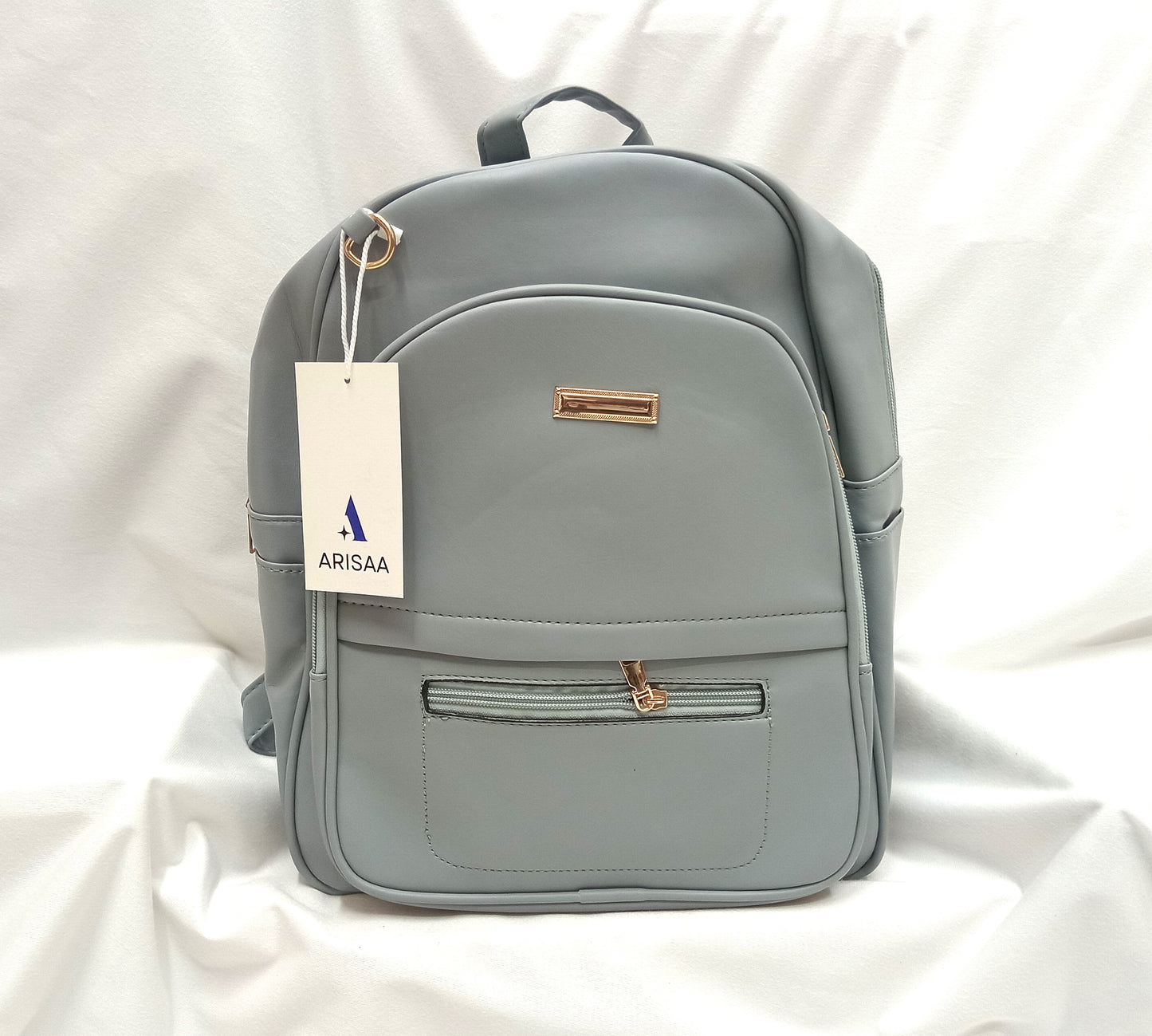 Fancy grey bag pack with pouch