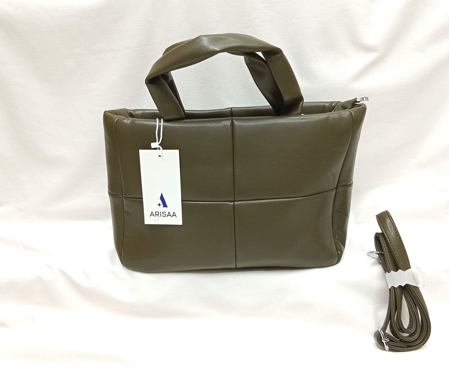 Brown colour soft hand bag for women's