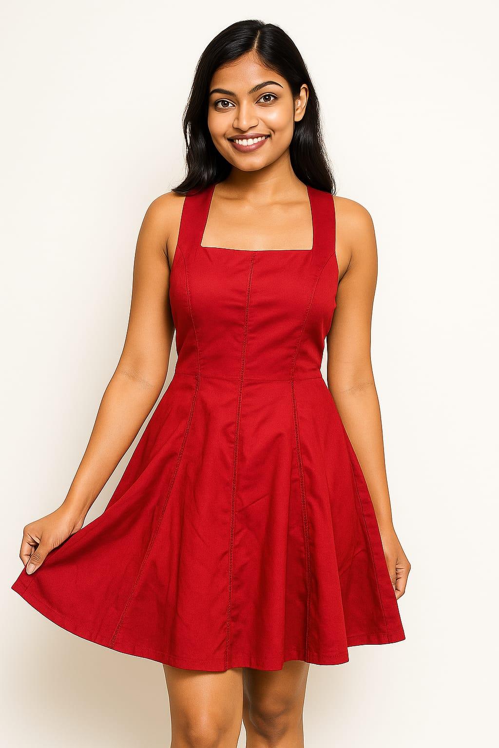 Beautiful black flayred one piece