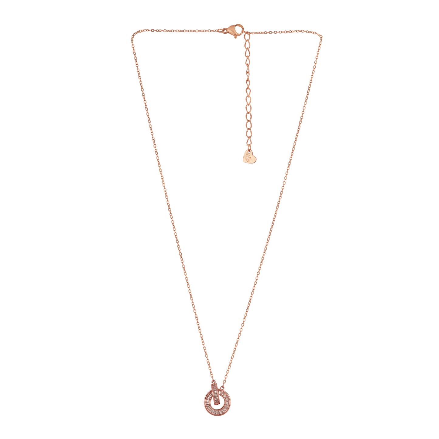 Q Style rose gold necklace
