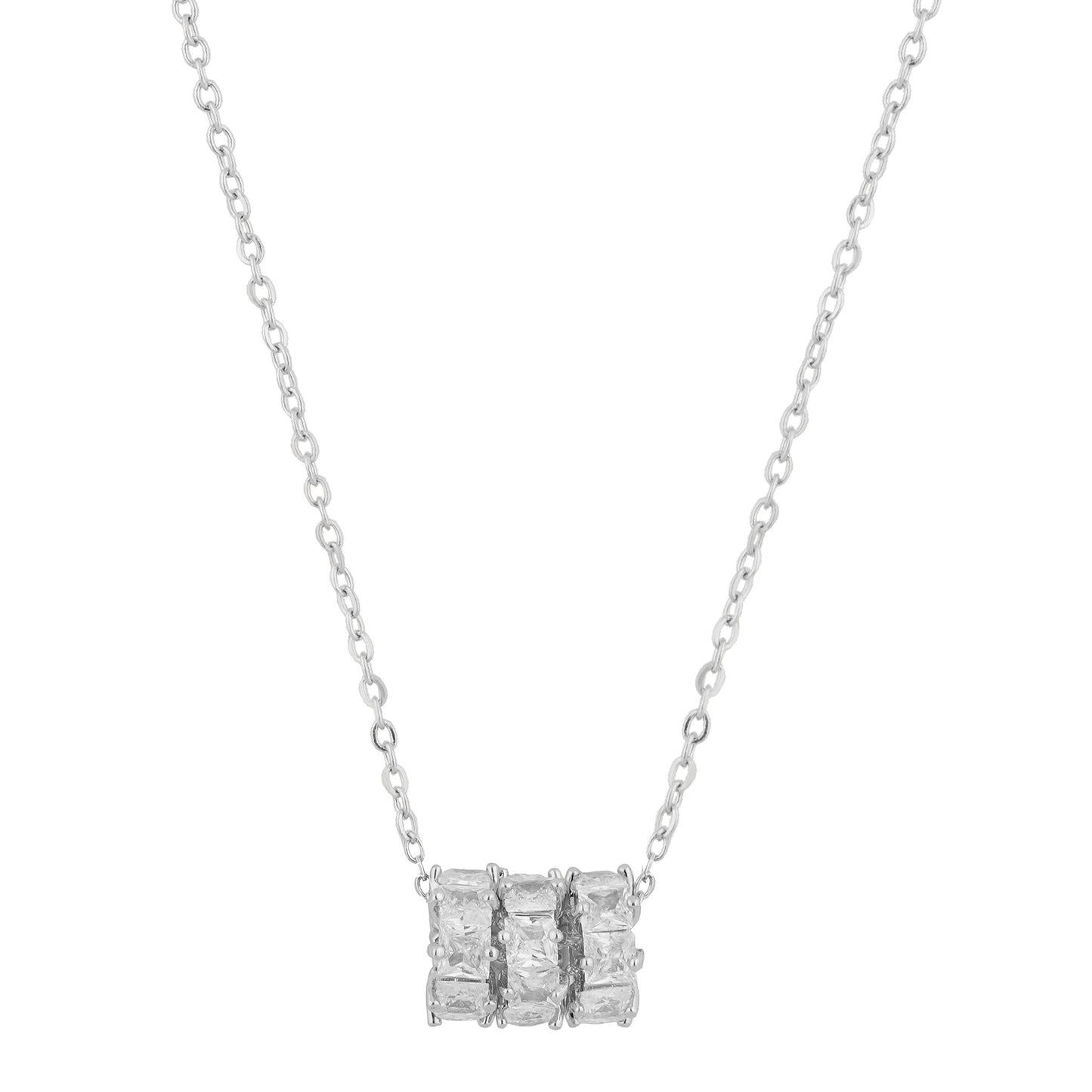 Silver fancy necklace