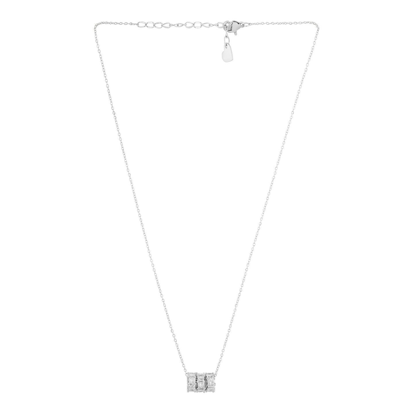 Silver fancy necklace