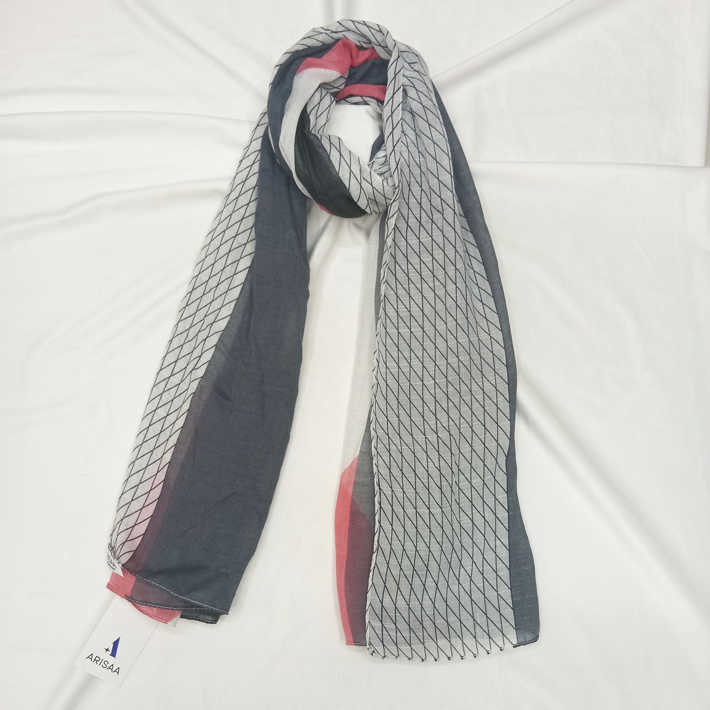 red and black unique scarf