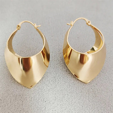 Bag design gold plated earring