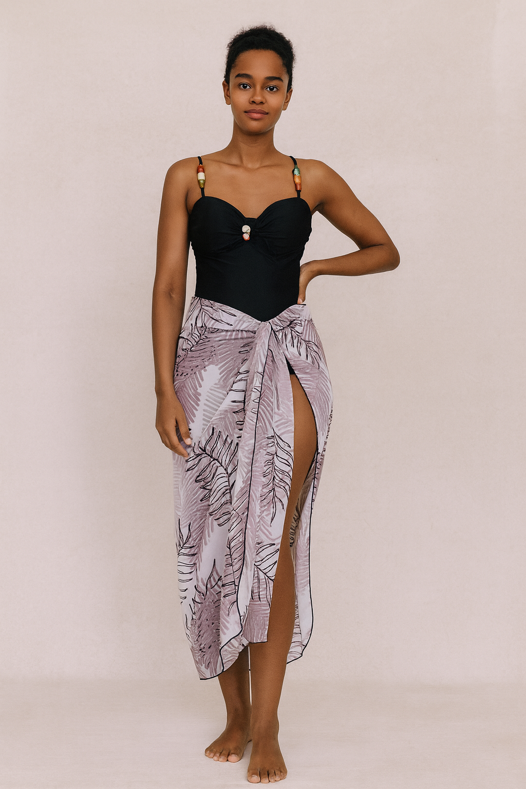 Black Colour Swimwear For Beach Party