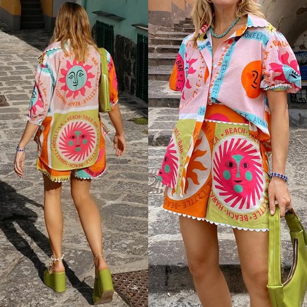 Multi colour printed shirt for women