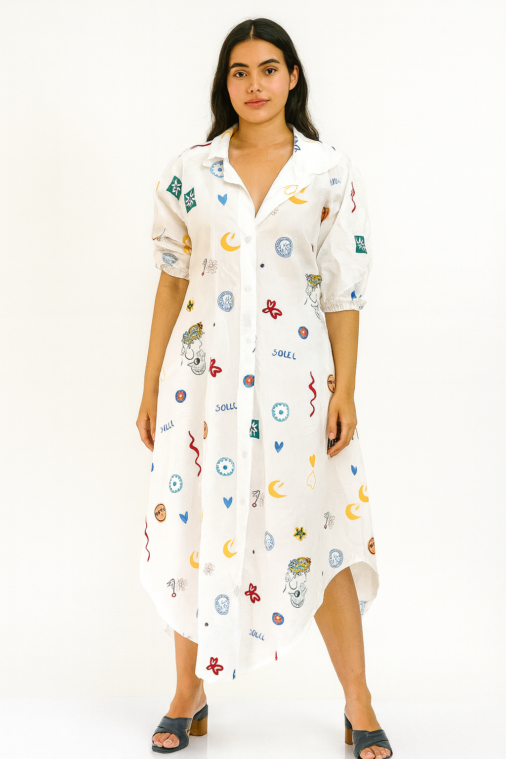 Beautiful Sun Moon Print One Piece For Women