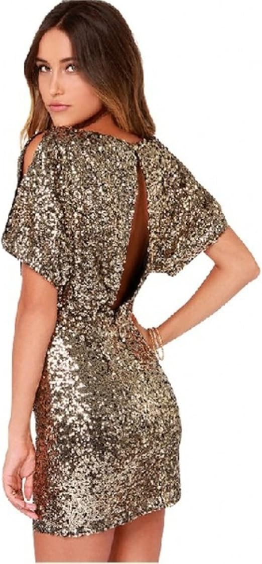 Party style shiny gold black colour one piece