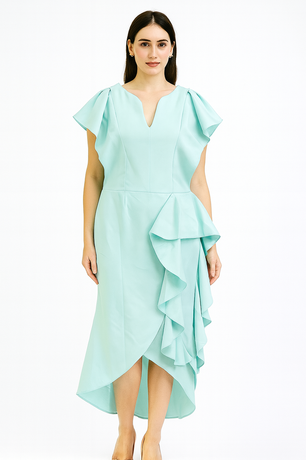 One Side Design Short Hand Dress For Women