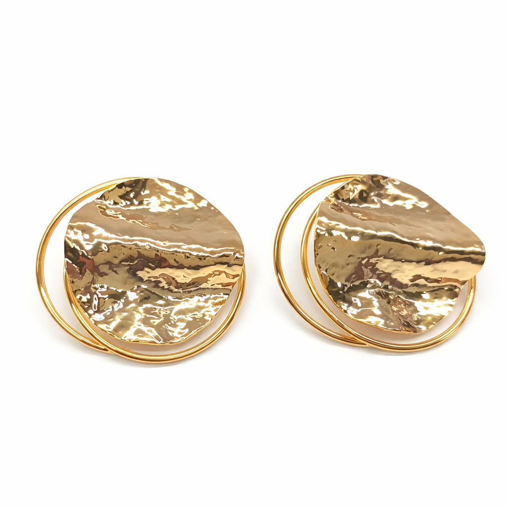 Molten Orbit Statement Earrings