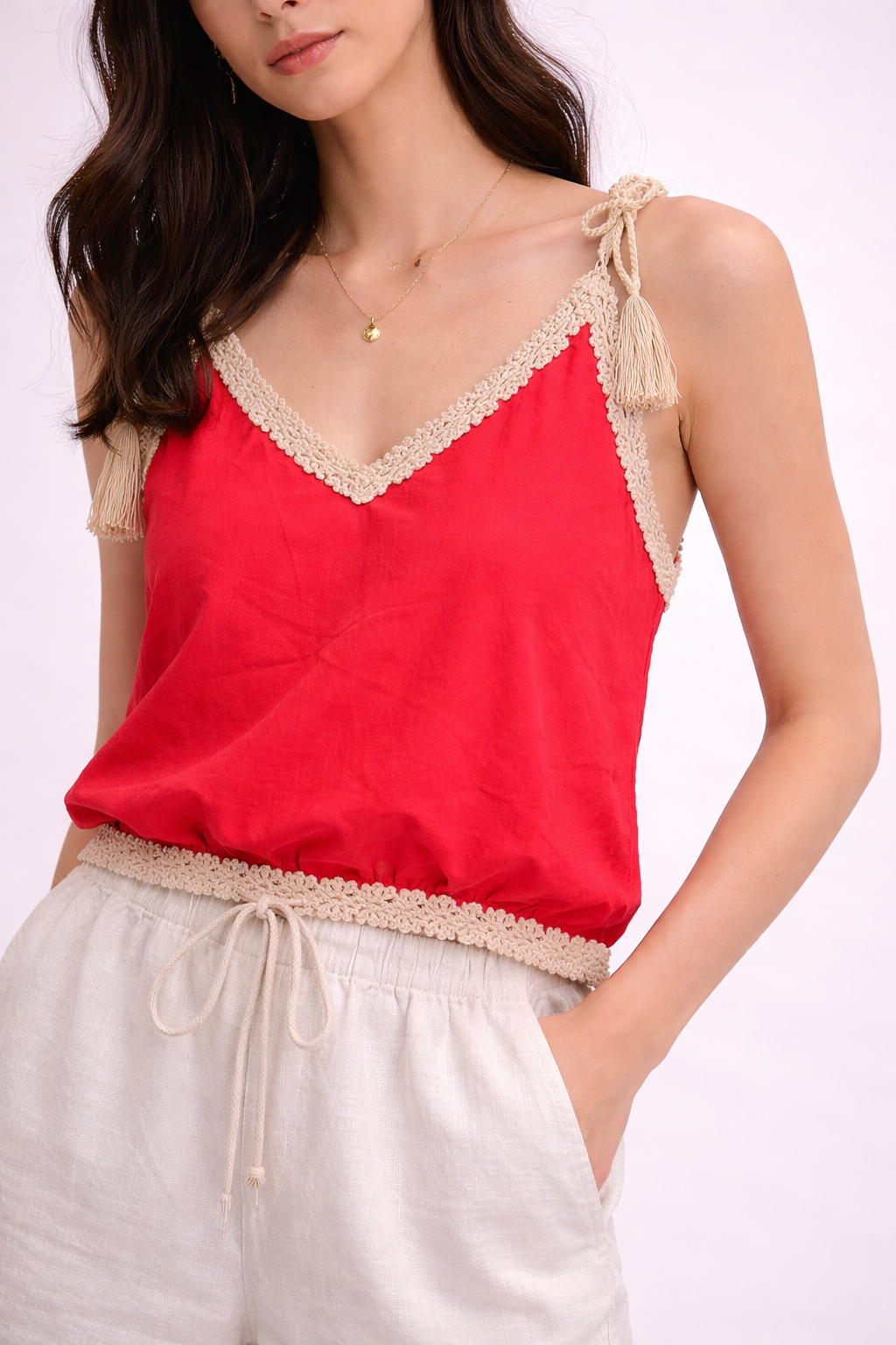 Pink Knot Style Top For Girls
