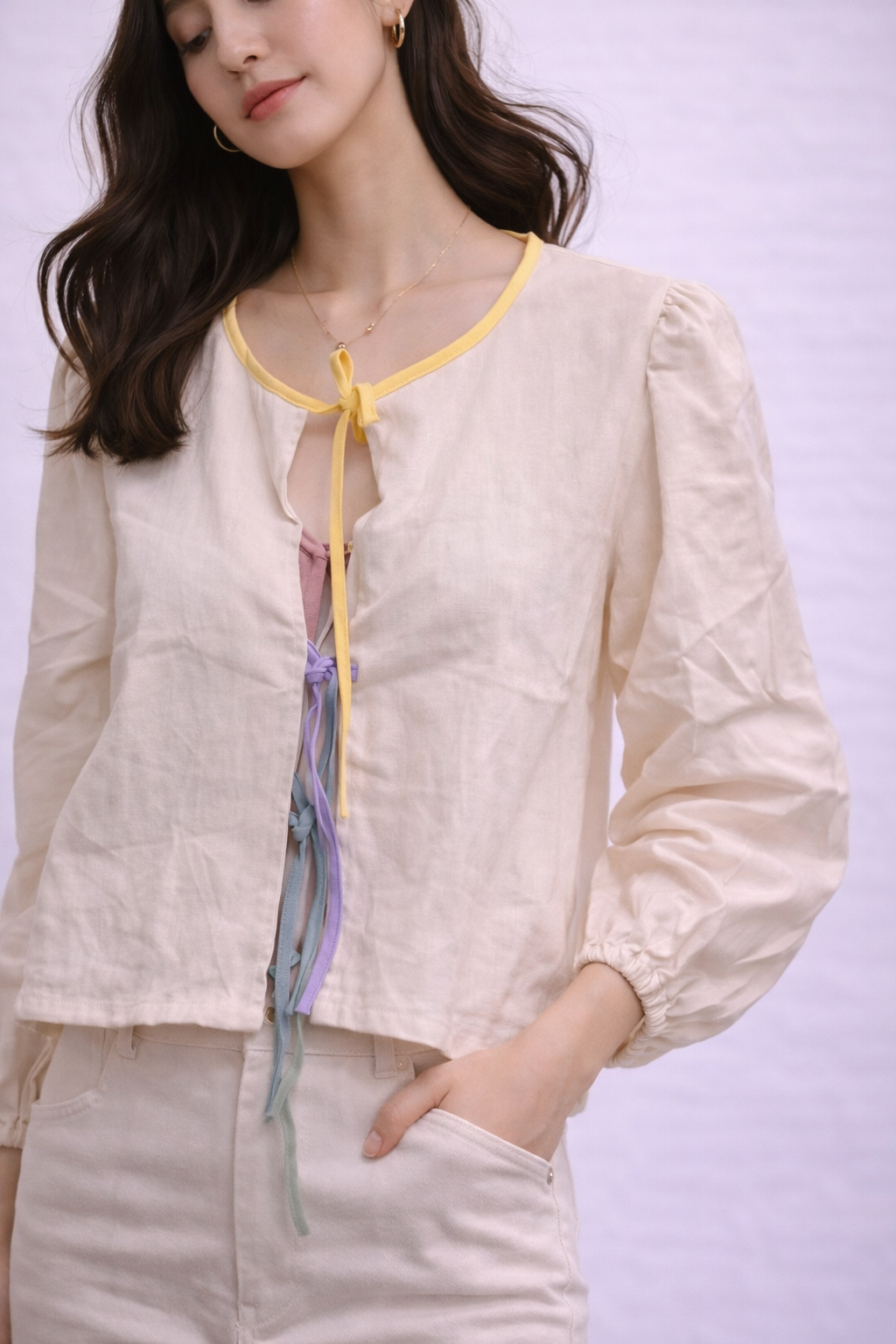 Knot Style Cotton Top For Girls