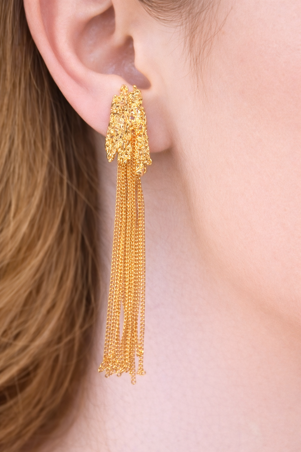 Luxe Tassel Chain Drop Earrings