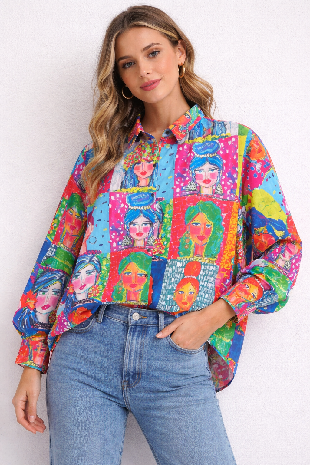Fancy Multi Face Printed Shirt