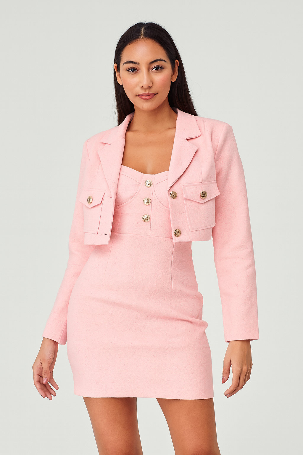 Pink Colour Formal Dress For Girls