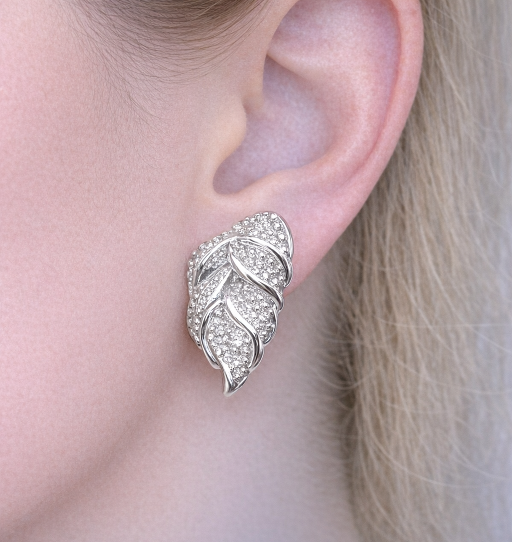 Silver Plume Statement Studs