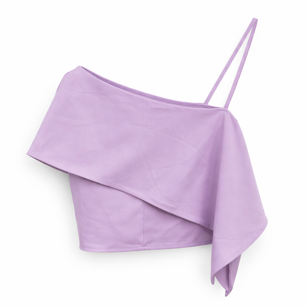 One shoulder causal top