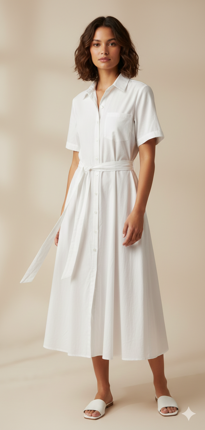 Long Dress For Women With Belt