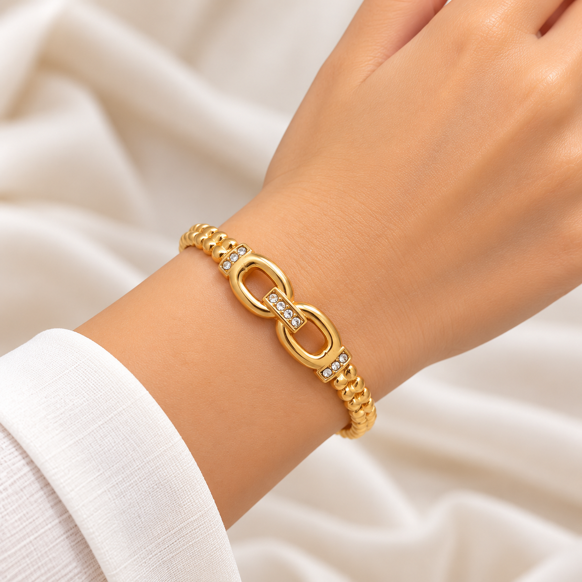 Golden Infinity Spark Bracelet