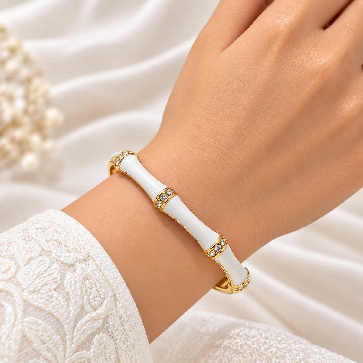 White Orchid Bracelets For Girls