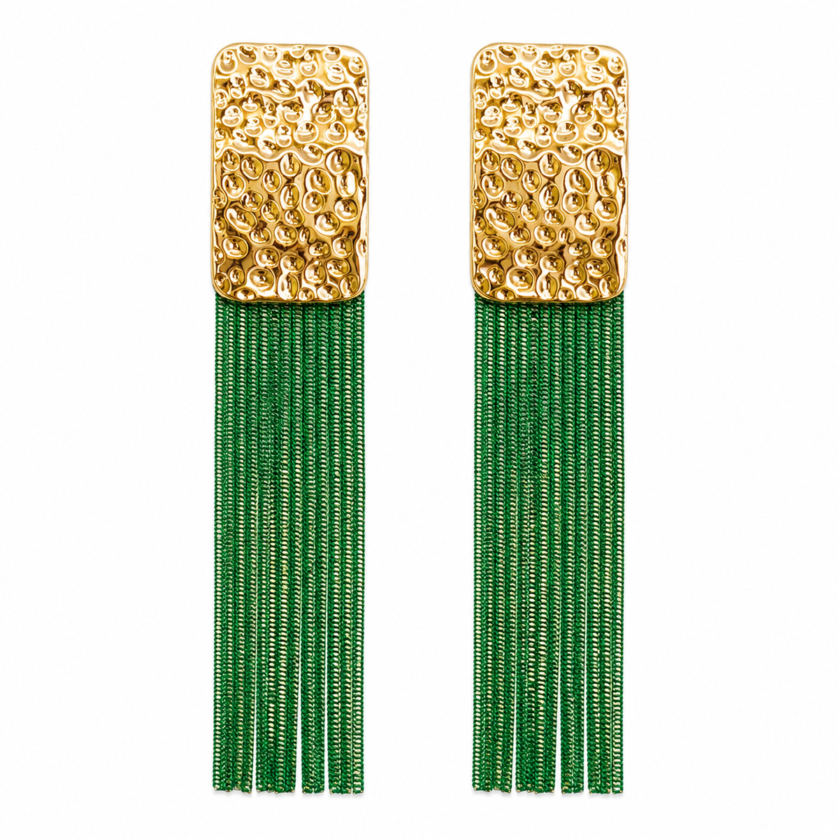 Royal Green Drops Earrings