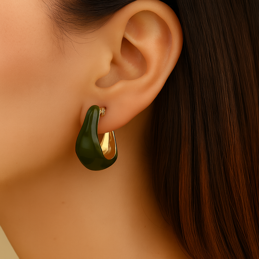 Mehndi shaded basket plug earring