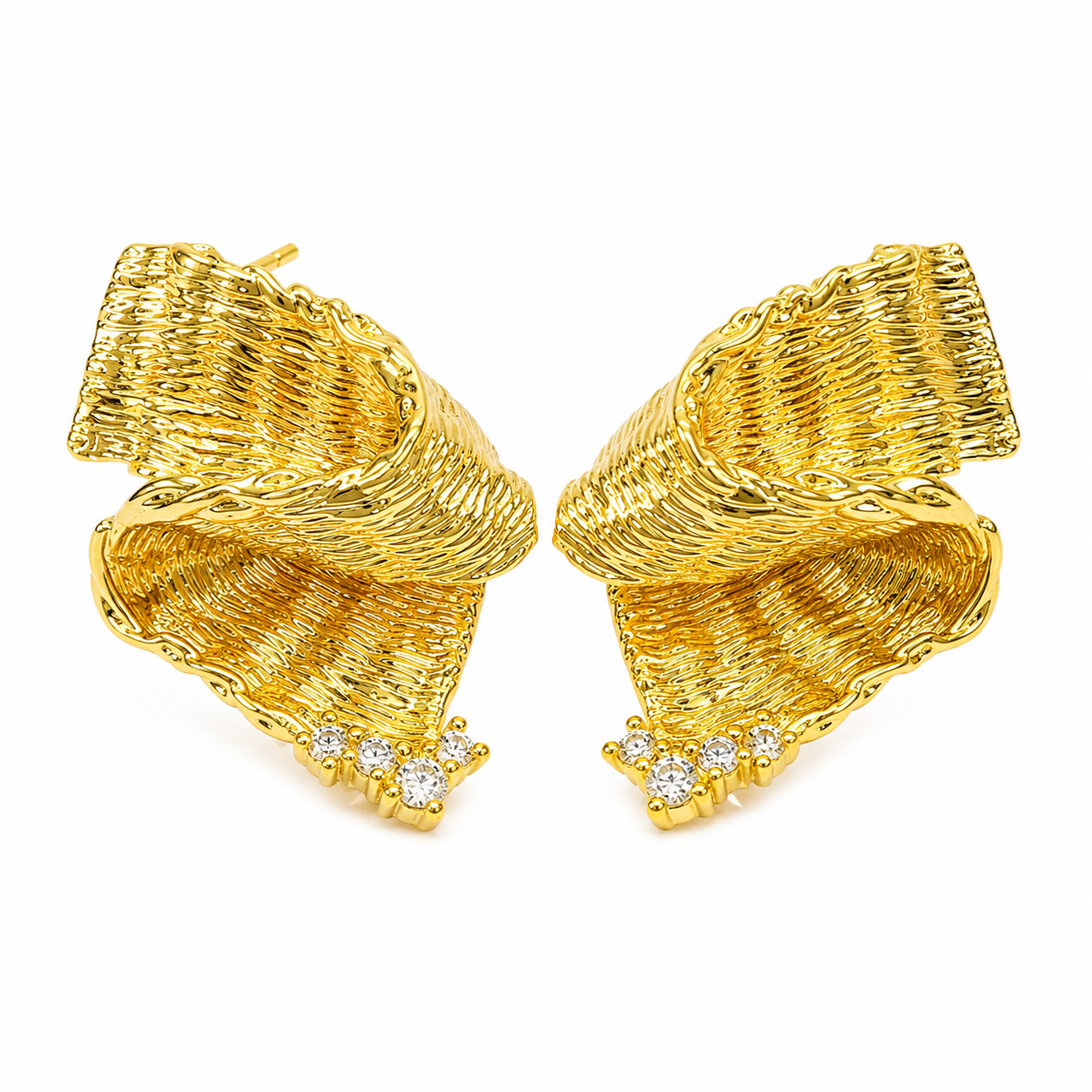 Twisted Texture Stud Earrings
