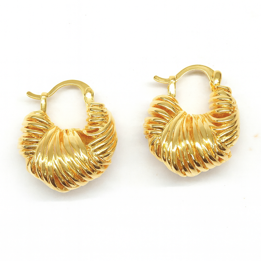 Chunky Golden Hoop Earring