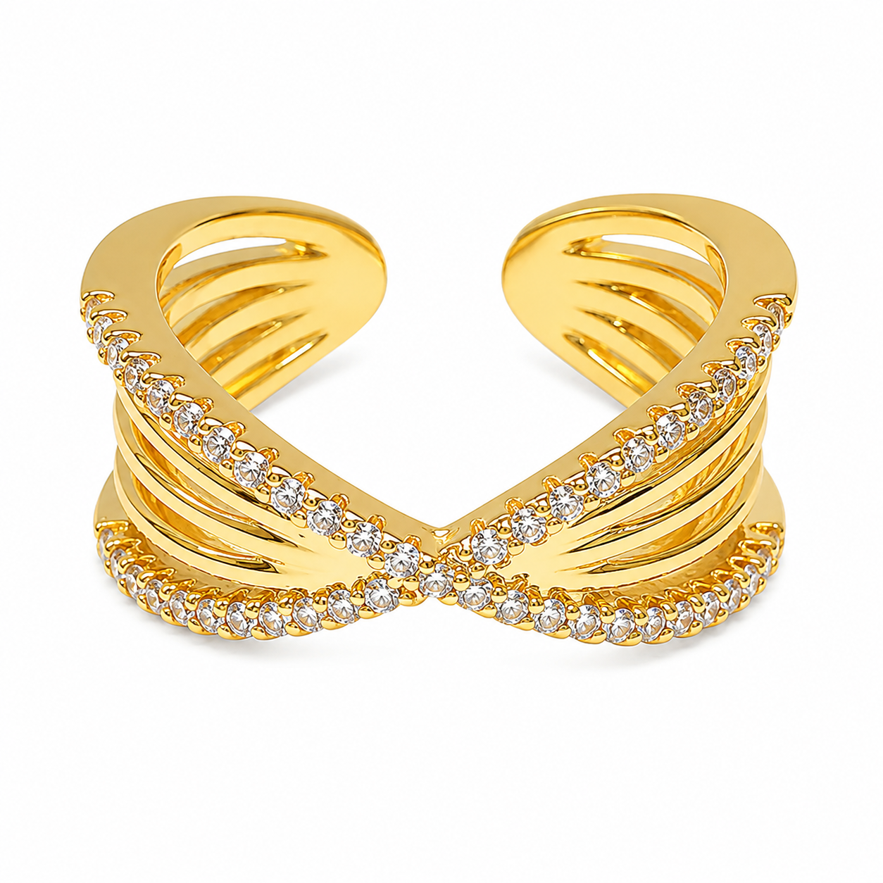 Gold Twisted Ribbon Ring
