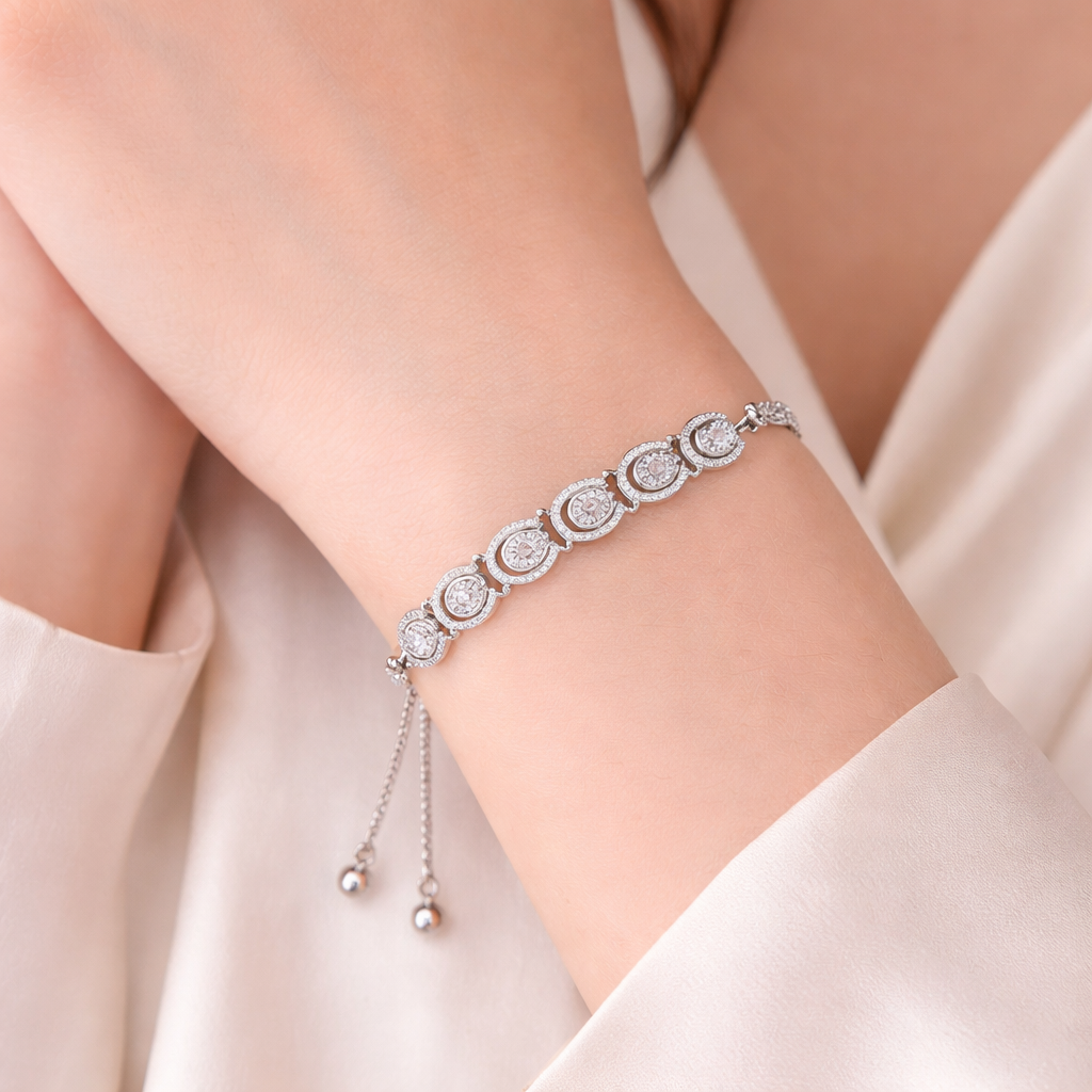 Elegant Cubic Diamonds Bracelets For Women