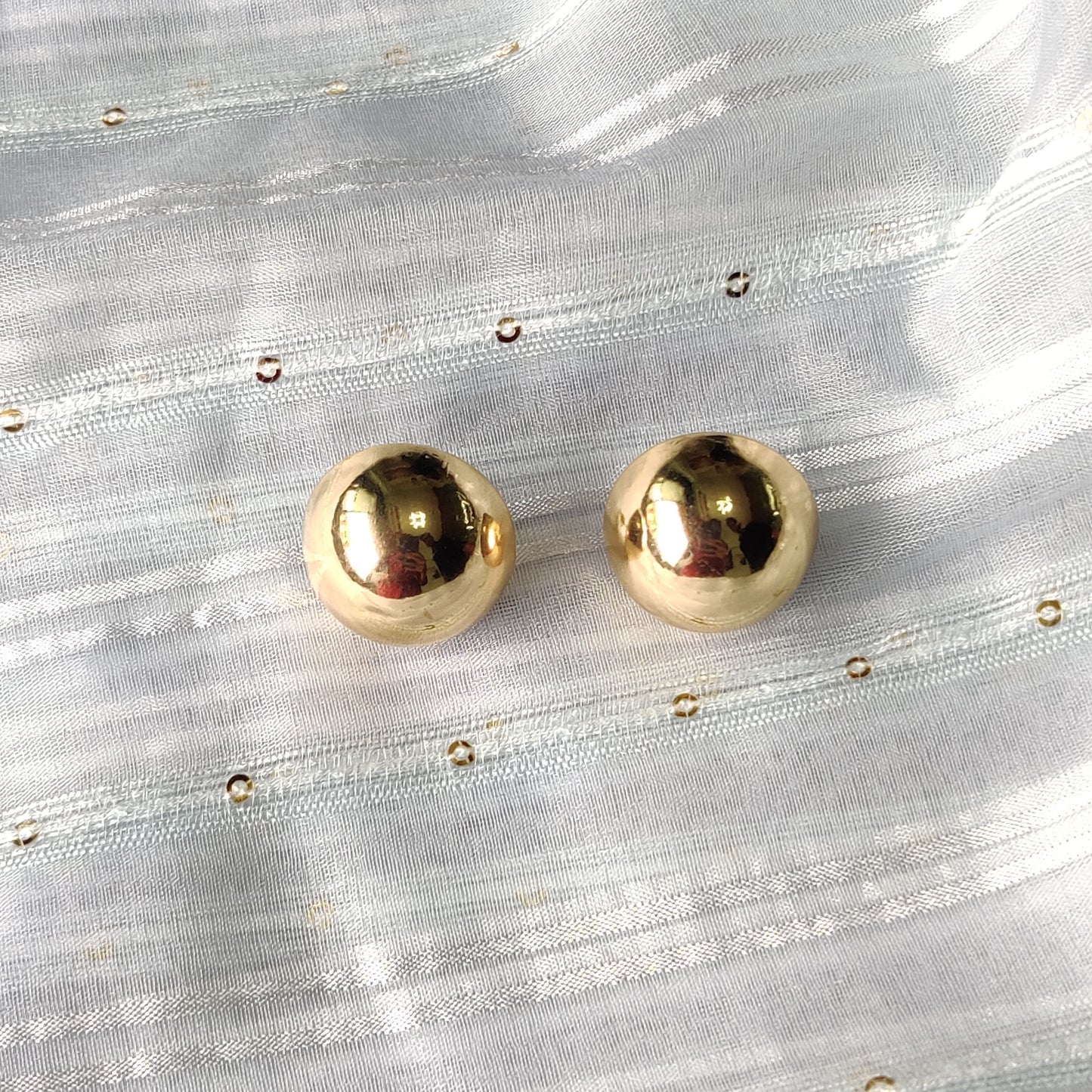 Gold ball stud earring for women online