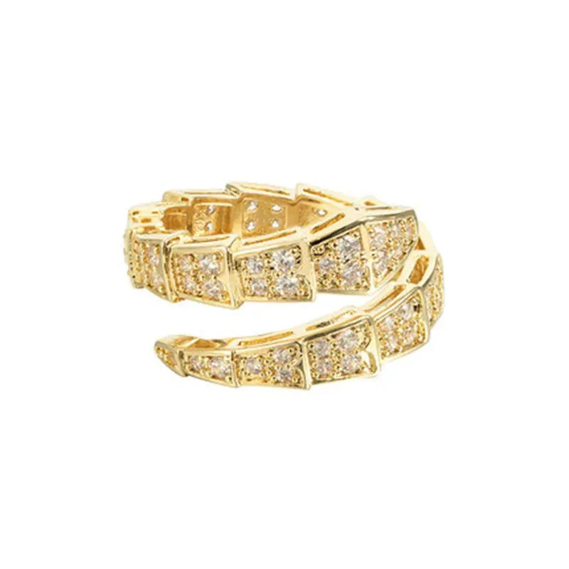 Golden snake ring