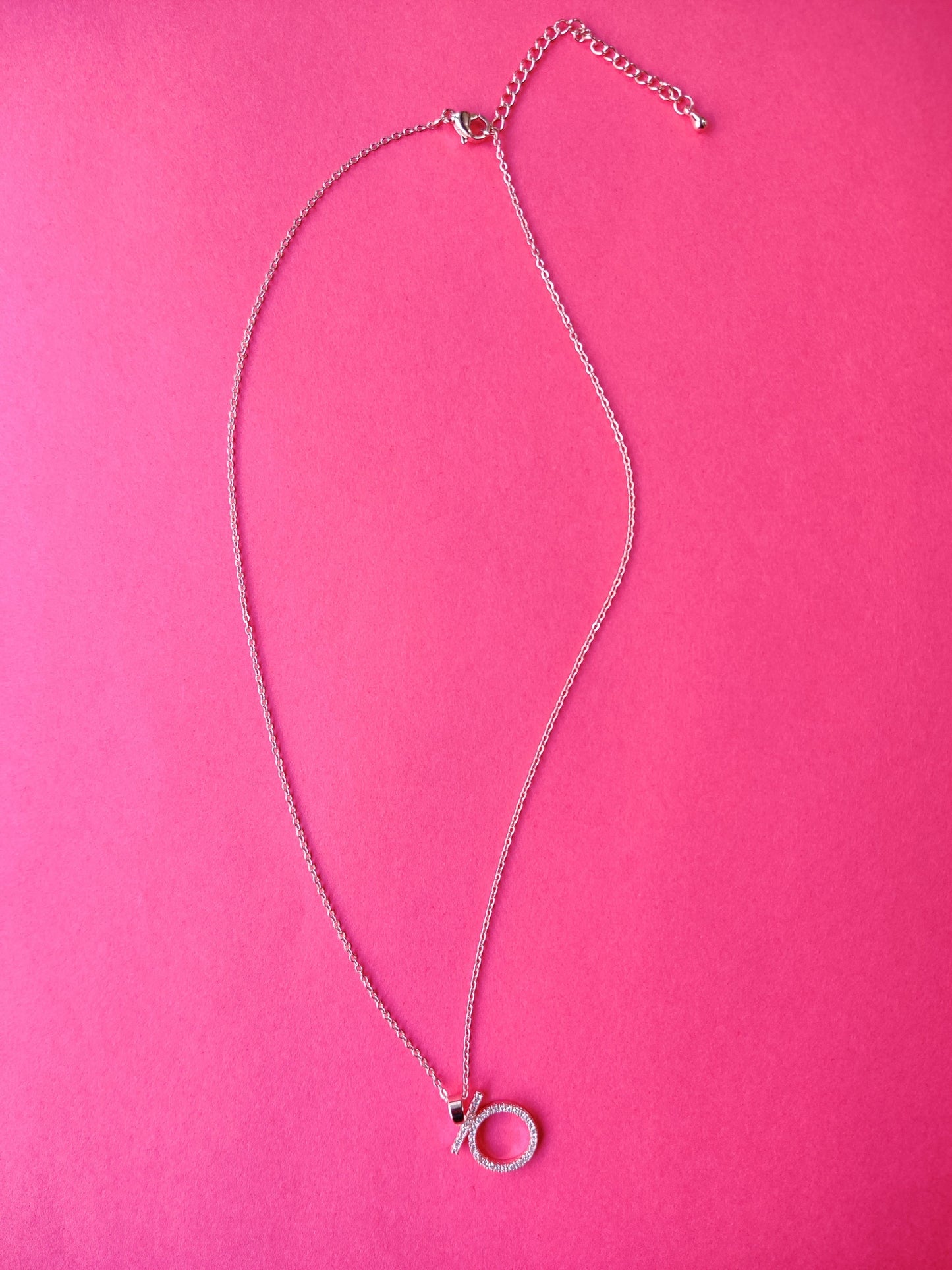 circle pendant rose gold necklace