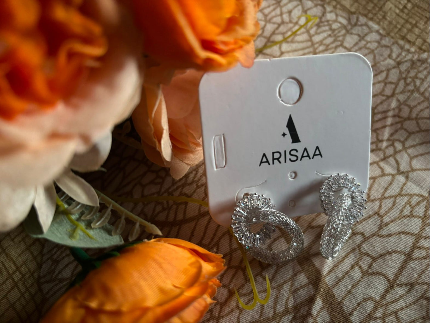 Cubic Diamonds With Round Shape Earring