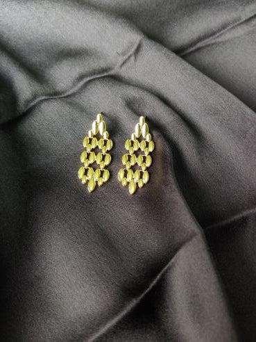 looking watchband chain designer gold earring