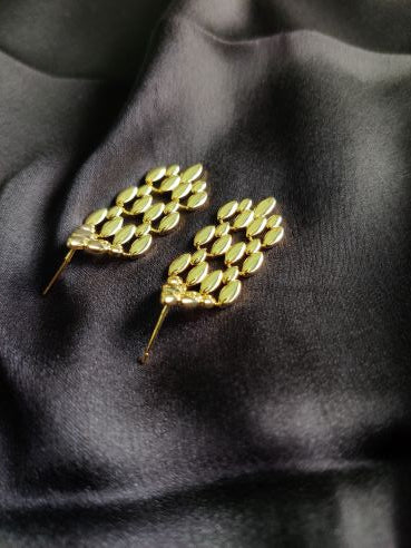 looking watchband chain designer gold earring