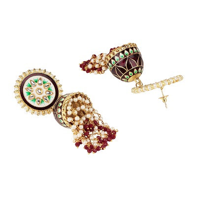 Taditional Red Jhumki