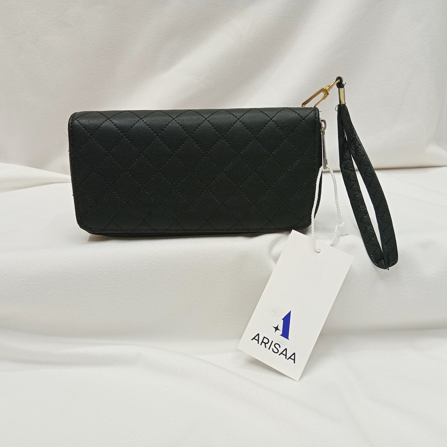 Black colour cross box simple look wallet