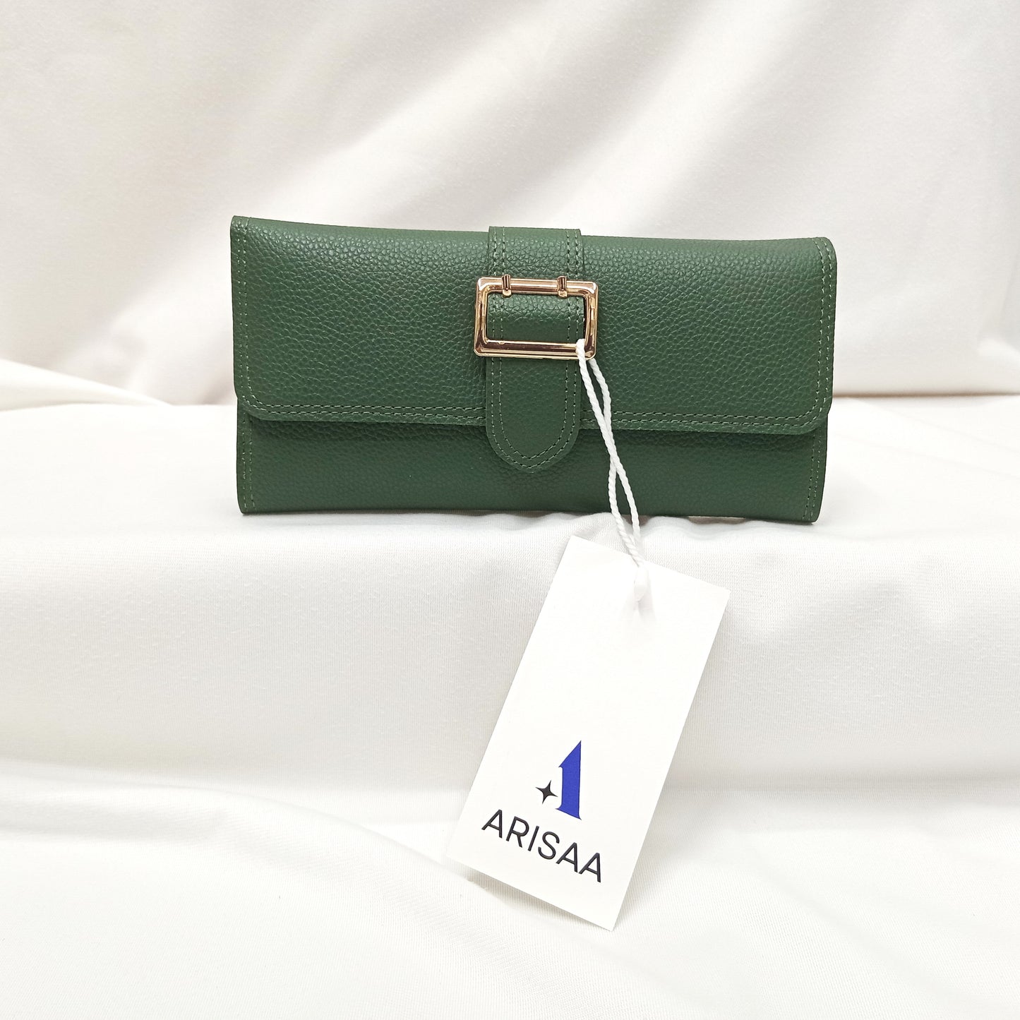 Green shade smart folding wallet