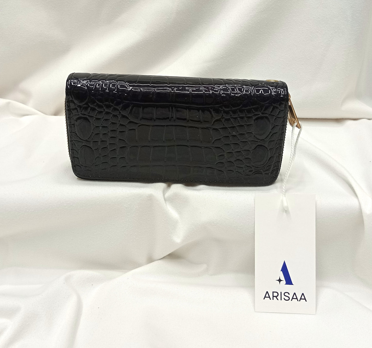 Alligator skin black colour wallet