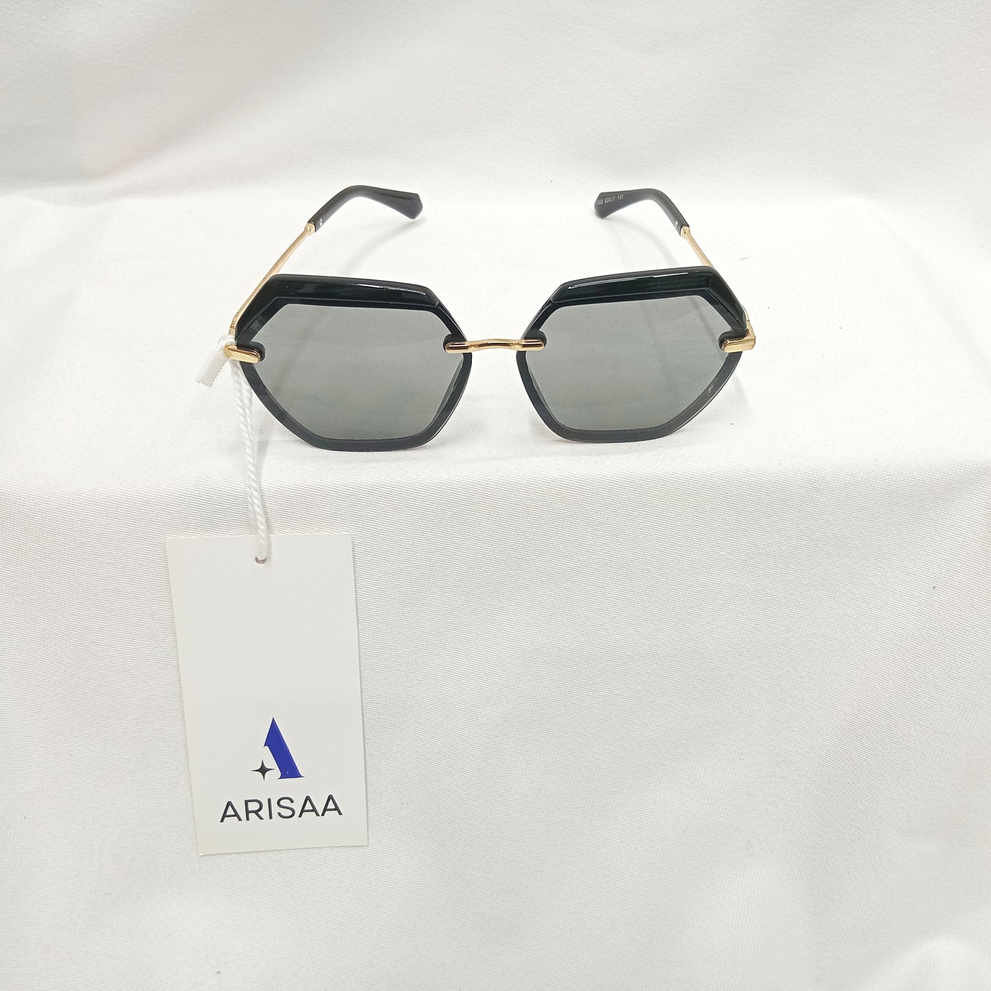 Round Rectangular Black Sunglasses