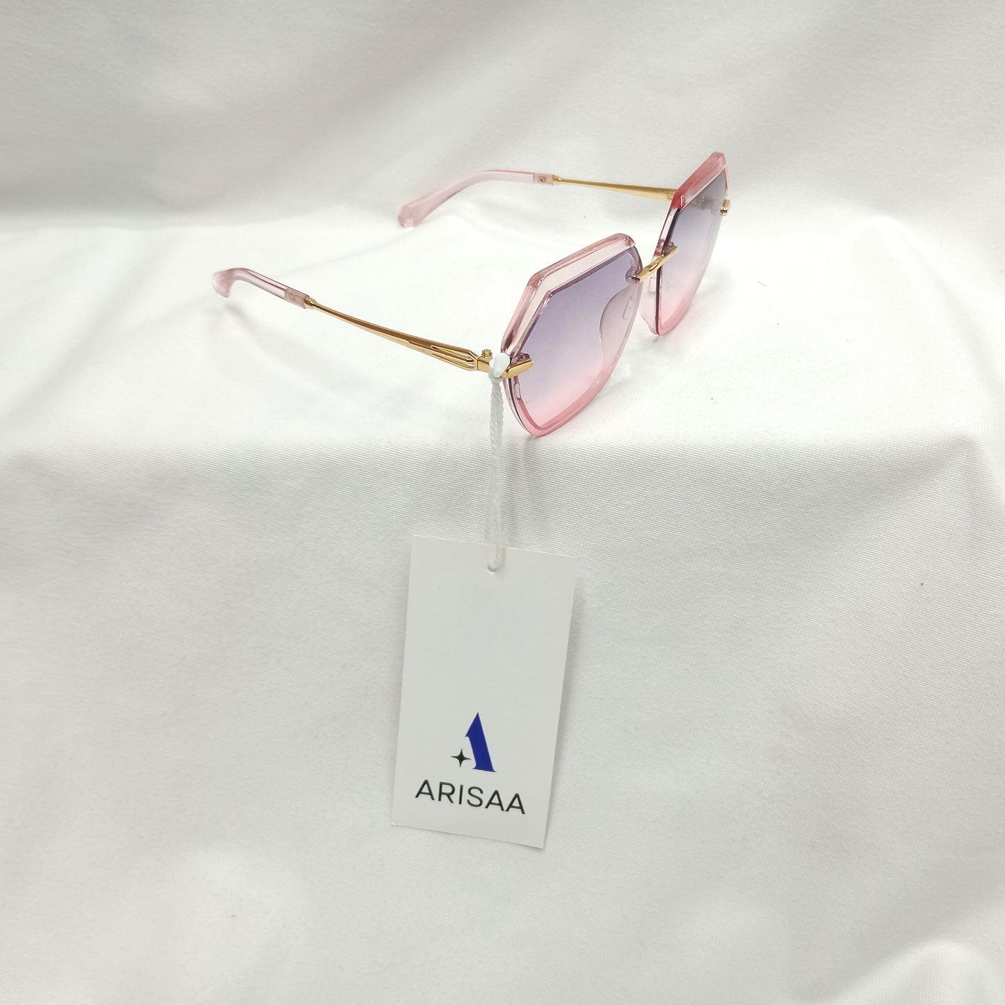 Round Rectangular Pink Sunglasses