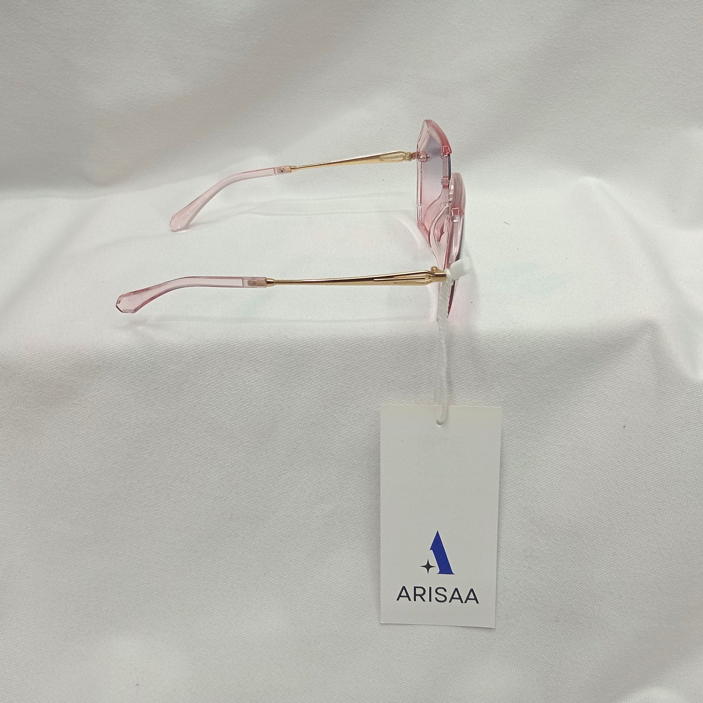 Round Rectangular Pink Sunglasses