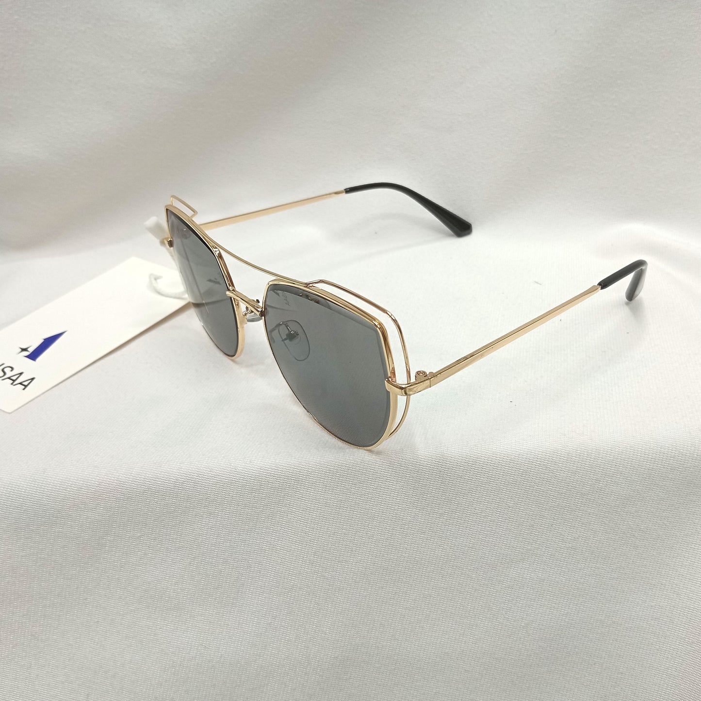 Gray Aviator Sunglasses