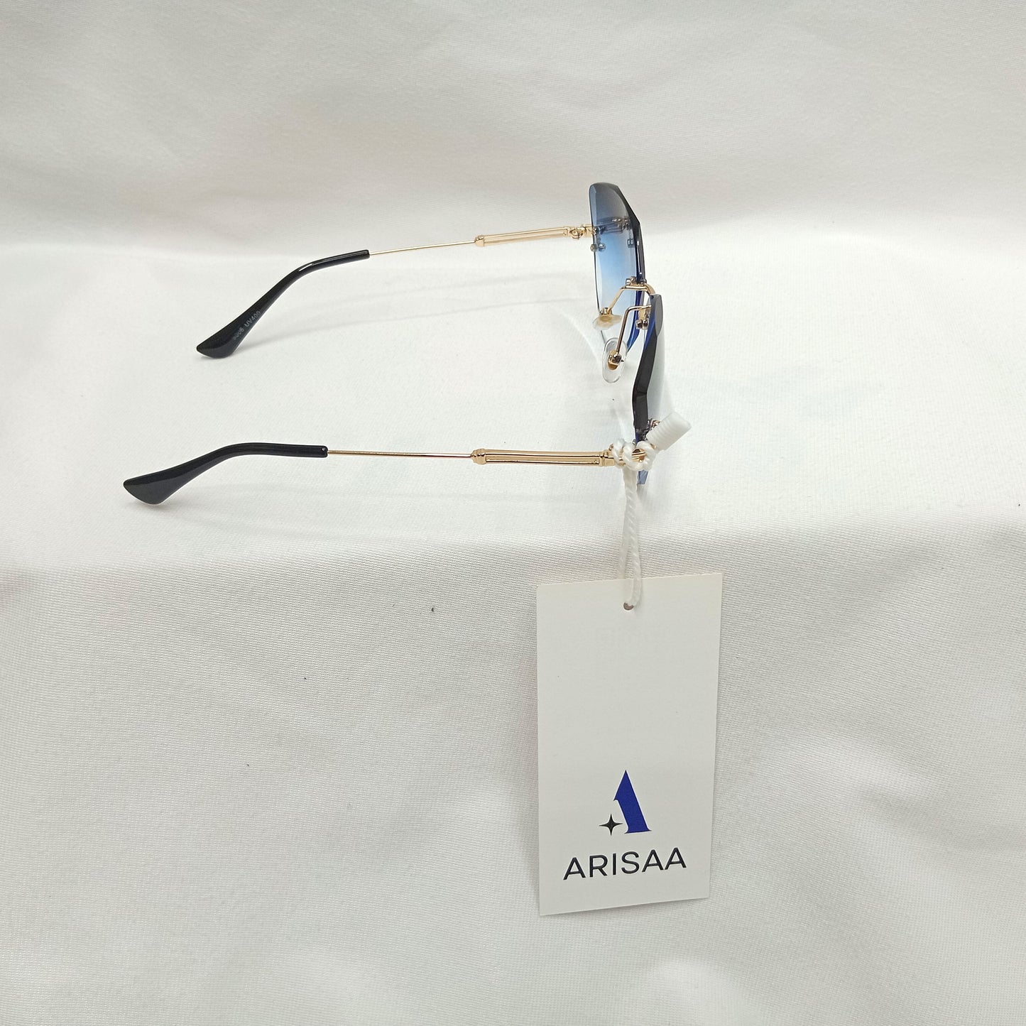 Round Cat eye Blue Sunglasses