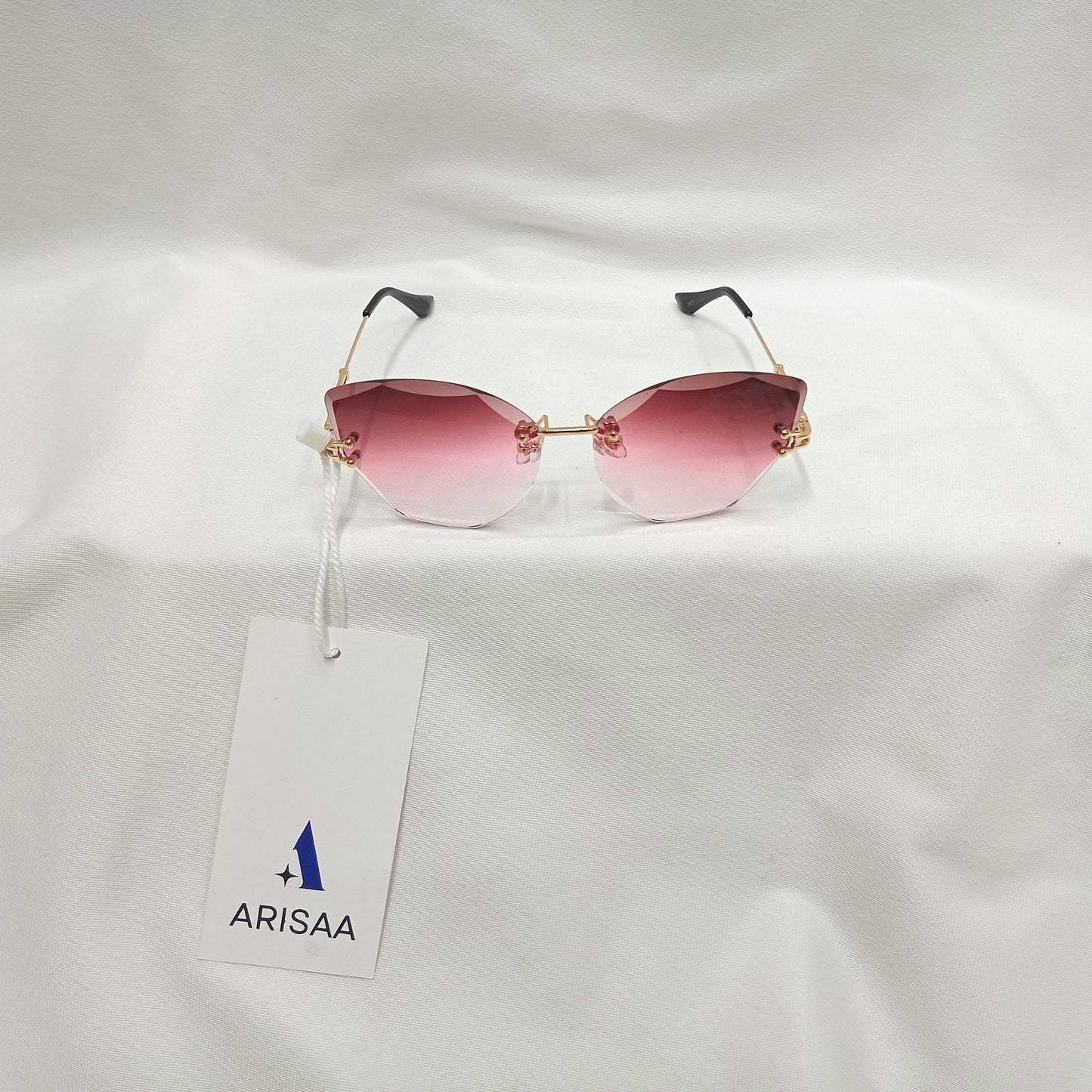 Round cat eye Pink Sunglasses