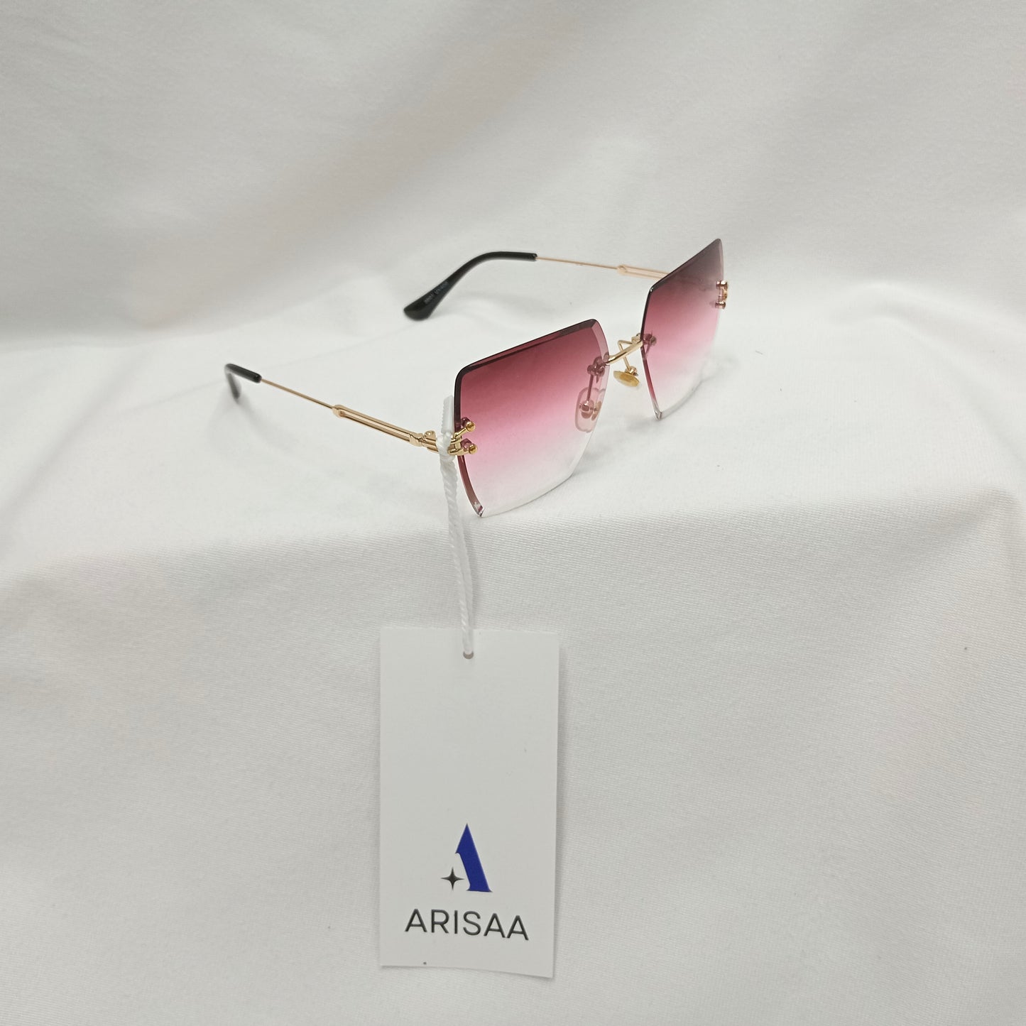 Square Sunglasses with pink Shade