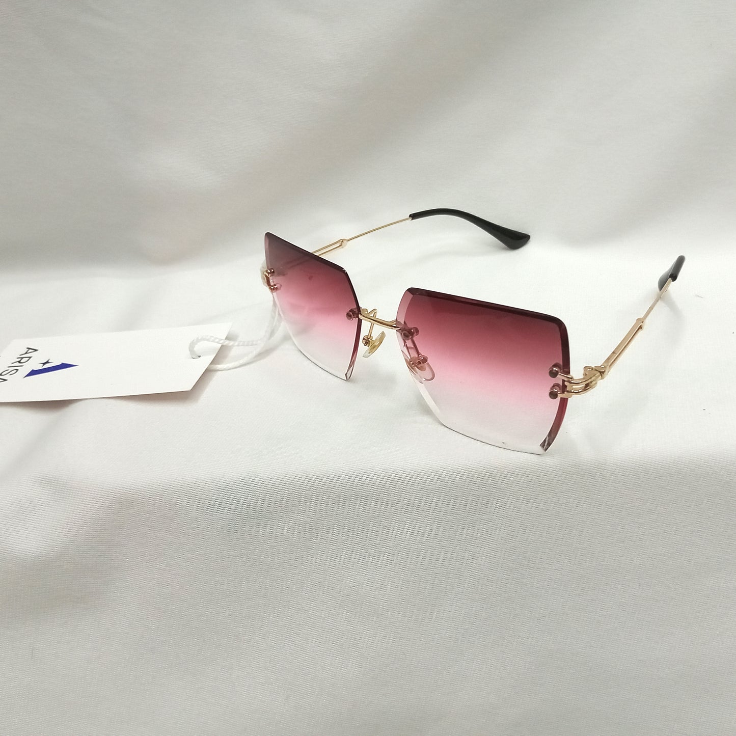 Square Sunglasses with pink Shade
